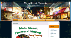 Desktop Screenshot of chanutemainstreet.com