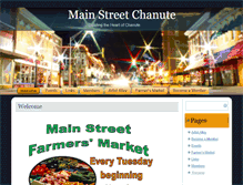 Tablet Screenshot of chanutemainstreet.com